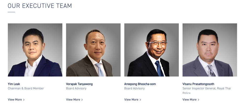 Chinese-Cambodian Financial Network Protected by Thai Political Figures